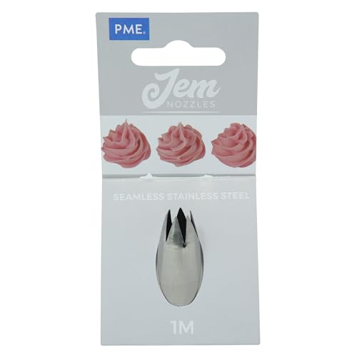 JEM Small Open Star Savoy Nozzle Cake Decorating Tip #1M