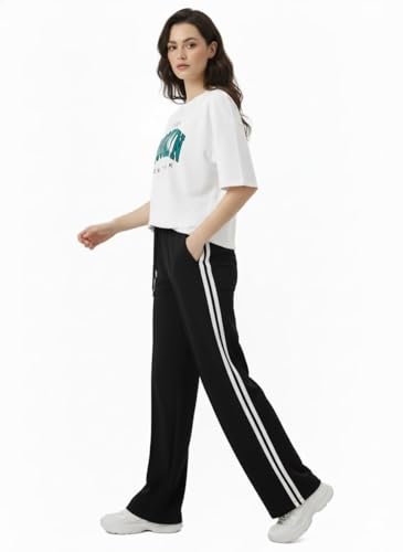 Image of EHA Women Co-ord Set for Girls | Stylish Two Piece Dress with Oversize Tshirt & High Waist Jogger|Trendy Cotton Blend Track Suit Set for Women | Casual /Travel & Lounge Wear Outfits