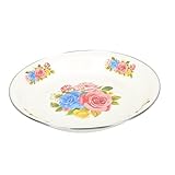 Assiette ronde : design de style chinois avec un motif frais et des couleurs vives, festives et chaleureuses.