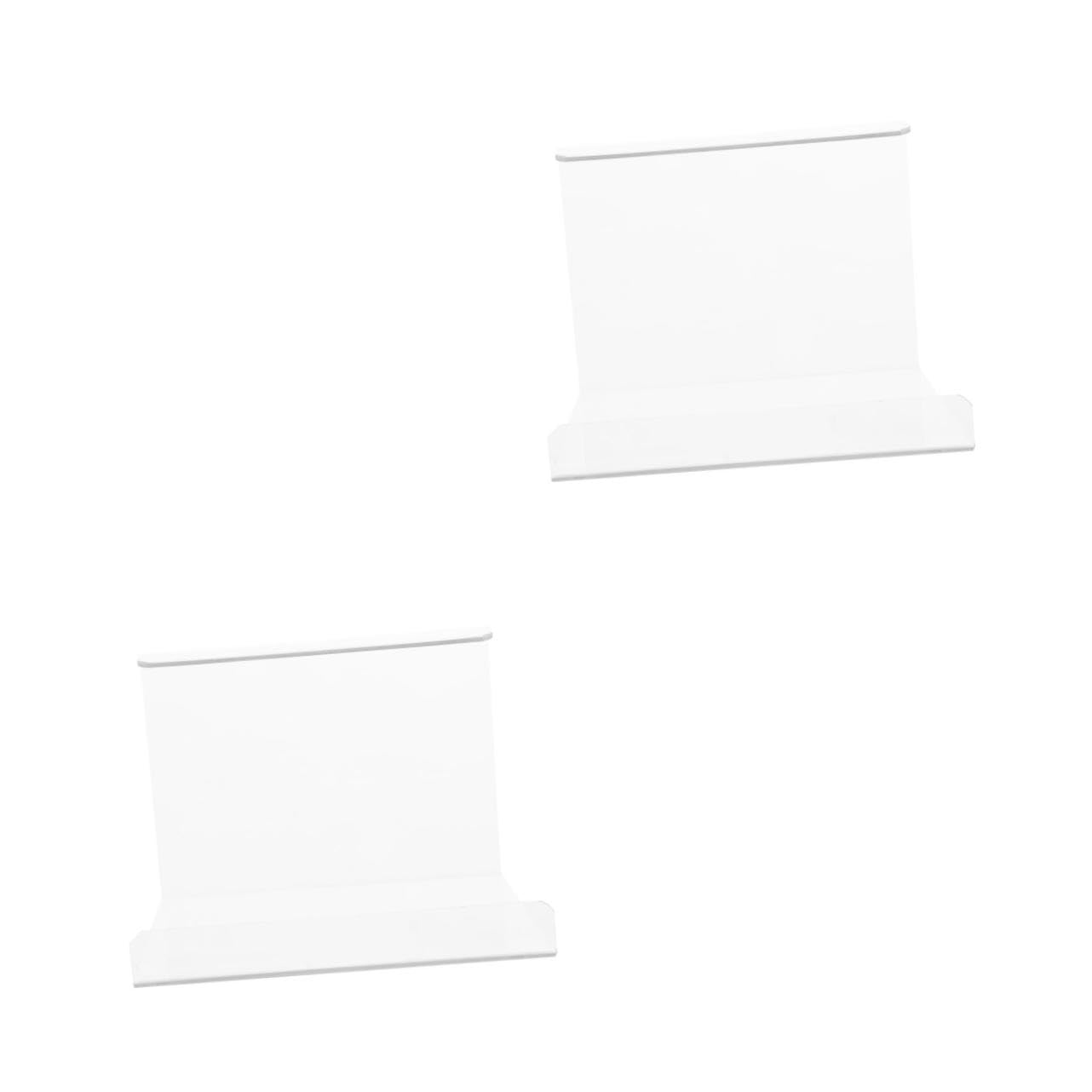 JECOMPRIS 2 pcs Acrylic Frying Pan Holder Stand Induction Cooker Showcase Display Rack for Cooking Pots Easy Maintenance and Unique Design for Store Marketing