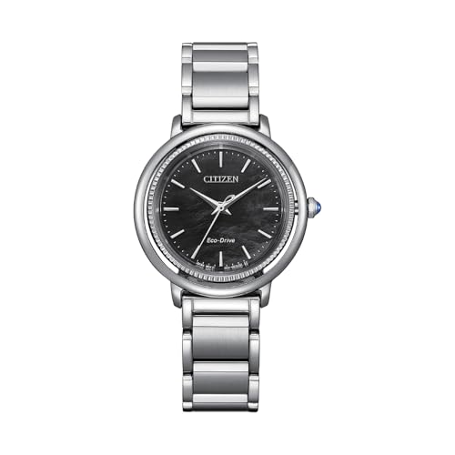 Citizen Eco Drive Arcly montre haut de gamme en acier et nacre noire EM1100-84H
