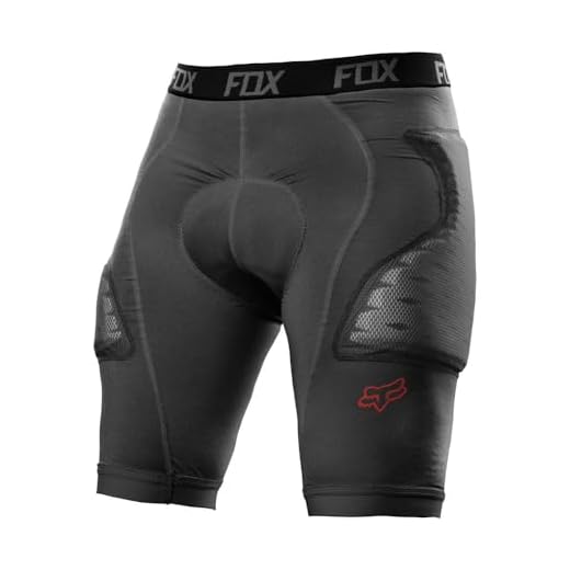 Fox Herren Protektorenshorts Titan Race, Charcoal, XL, 07488-028