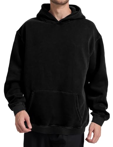 Hatant Oversized Hoodie Sweatshirts for Men Couples Heavyweight Hoodies Pullover Vintage Mens Acid Wash Sweaters Clothes 20252