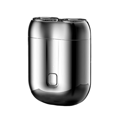 Electric Mini Haver for Men, USB Mini Electric Razor for Men, Magnetic Detachable Waterproof, Double Head Razor, Portable Razors for Home, Travel, Office(Silver)