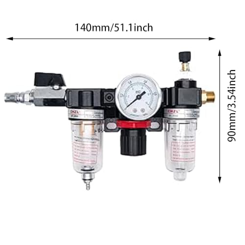 Régulateur de pression de filtre à air Riloer pour éliminer l'eau du compresseur - 2