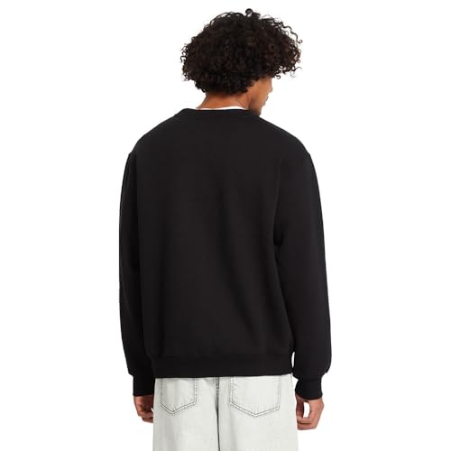 Sweatshirt Volcom Single Stone 2XL noir col rond coupe regular homme - 2