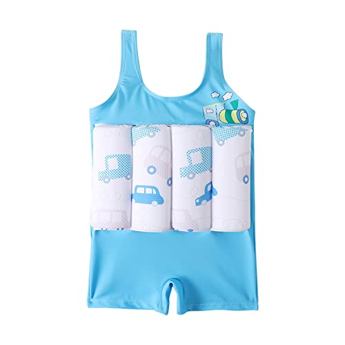 Bañador Niña,Mis Pedidos Traje de Baño de Flotabilidad de Una Pieza Lindo Impresión Monokinis Calzoncillos Tipo Bóxer para Niñas Bañador Deportivos Reductor Cómodo Ropa de Baño para Niños 0-4 Años