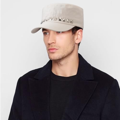 Gorra plana estilo militar cadet para hombres y mujeres miniatura 3