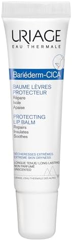 Uriage Bariéderm-CICA Lips Repairing Balm - Repairs, Insulates and Immediately Soothes Dry Chapped & Damaged Lips - With Glycerin - Long-Lasting Formula & Fragrance-Free - 15ml