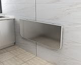 Incluido: Soporte de metal, Tablón de mesa, Hardware. Tamaño: 50-120 cm de largo, 30 cm / 11,8 pulgadas y 40 cm de profundidad, grosor de la tabla de la mesa 25 mm.