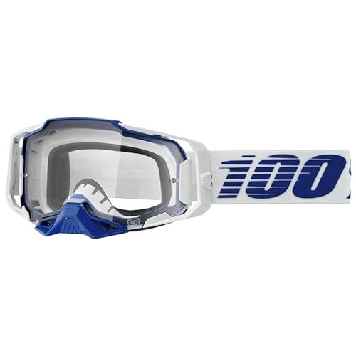 Gafas de enduro 100% Armega en azul y lente transparente para motocross off-road