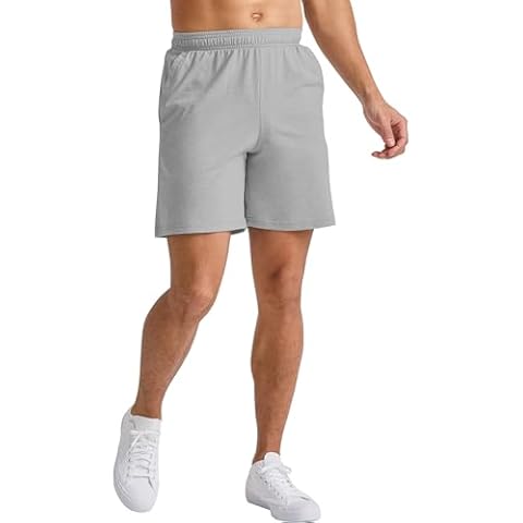 Hanes Men's Lightweight Jersey Shorts with Pockets Cover