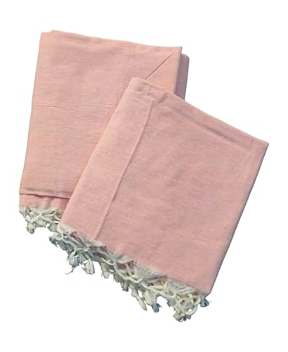 Image of Cotton Bedsheets for Single Bed, 60 x 90 inch, Pure Cotton, Breathable Fabric, Pink & Yellow (1, Pink-Single-Peice)