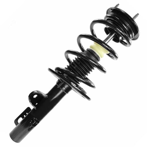 Image of Detroit Axle - Front Struts Rear Shock Absorbers for Ford 2009 Flex, 2 Complete Struts with Coil Spring 2 Shock Absorbers Assembly Replacement Suspension Kit