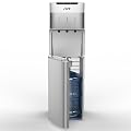 IKT Self-Cleaning Bottom Load Water Cooler Dispenser for 3-5 Gallon Bottle with 3 Temperature Settings Child Safety Lock Display Light Silver