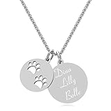 katzen tatzen tattoo vorlagen Anhänger Durchmesser: Pfoten: 1,5 cm Gravur Platte: 1,8 cm