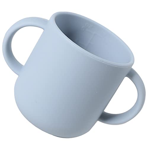 Vaguelly Copa De Entrenamiento De Silicona Para Pequeños Vaso De Transición Antiderrame Con Asas Para Bebés Diseño Ergonómico y Seguro