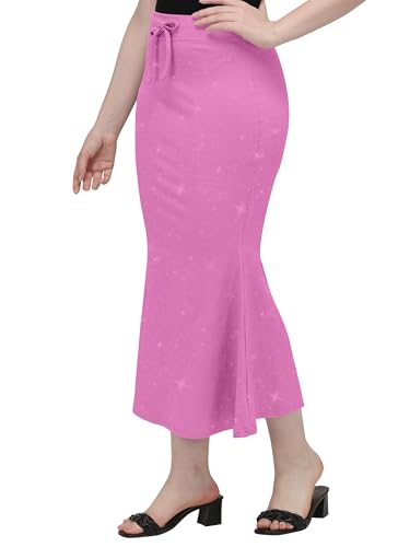 Image of Mehrang Stretchable Shimmer Saree Shapewear Petticoat for Women, Skirts for Women,Shape Wear Dress for Saree