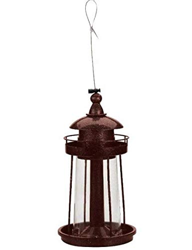 SMART GARDEN DECORATIVE HANGING LIGHTHOUSE SEED BIRD FEEDER GARDEN ORNAMENT