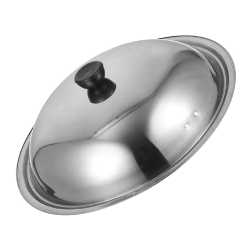 LIGIGWASH Tapa de Olla de Acero Inoxidable con Pomo Antisalpicaduras Gruesa Multifunción para Cocina Herramienta para el Calor y Evitar Salpicaduras de Aceite