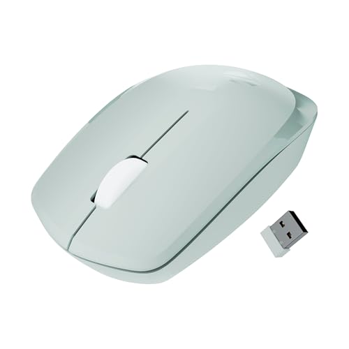 Image of Zebronics Wireless Mouse, 2.4GHz, 3200 DPI, 3 Buttons, Comfortable & Ergonomic, USB nano Receiver, On /Off Switch, Power-Saving Mode, Works on Most Surfaces, for Mac | Laptop | Computer (Freego, Green)