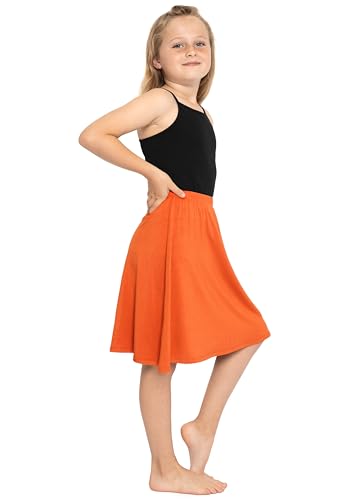 Image of STRETCH IS COMFORT Girls Skirts Flowy A Line Knee Length and Ankle Length | Elastic Waist, Kids School Skirt, Girls Maxi Skirt, Black Skirt For Girls, Faldas Para Ninas, Girls Long Skirt, Long skirts