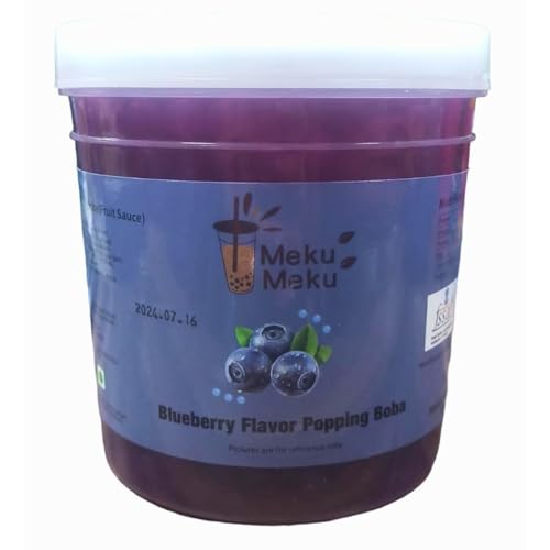 Meku Meku Popping Boba Delicious Blueberry Flavour Juice 1.3kg (Imported)
