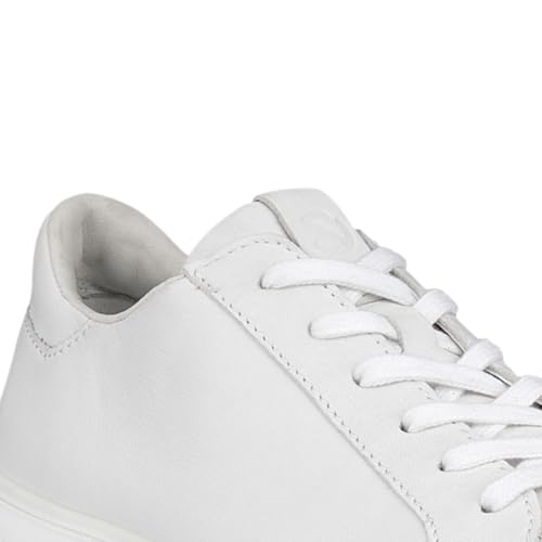 ECCO Men's Street Tray Sneaker, White, 8-8.5 M US4