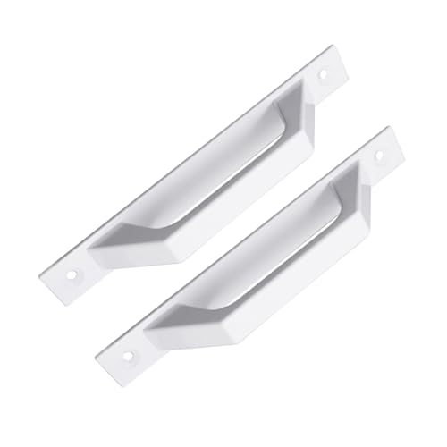 QUMIIRITY 2pcs Practical Grab Handles of Industrial Style Door Handles for Barn Cabinet and Closet Doors Alloy