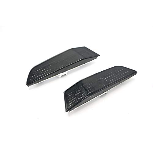 Side Marker Compatible With 2003 2004 2005 2006 2007 Infiniti G35 Coupe 2 Door Smoked Lens Housing Front Bumper Side Marker Lights - Thumbnail 2