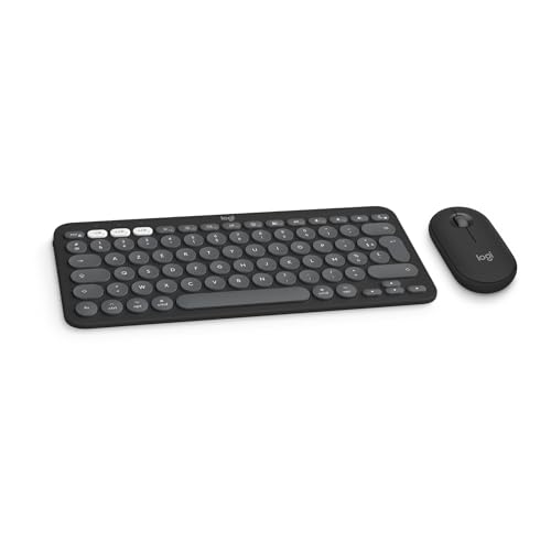 Logitech Pebble 2 Combo, Clavier et Souris sans Fil, discrets et Portables, Personnalisables, Logi Bolt, Bluetooth, Easy-Switch pour Windows, macOS, iPadOS,...