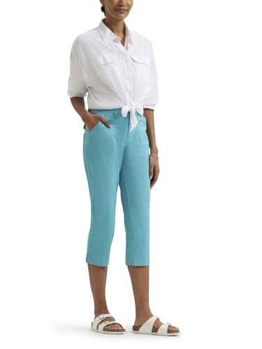 Image of Lee Women's Ultra Lux Comfort with Flex-to-go Utility Capri Pant