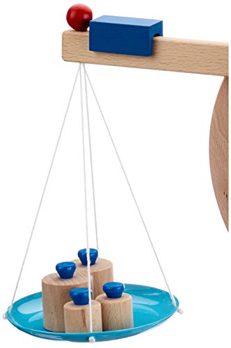 Balanza de madera didáctica para aprender a equilibrar pesos 2