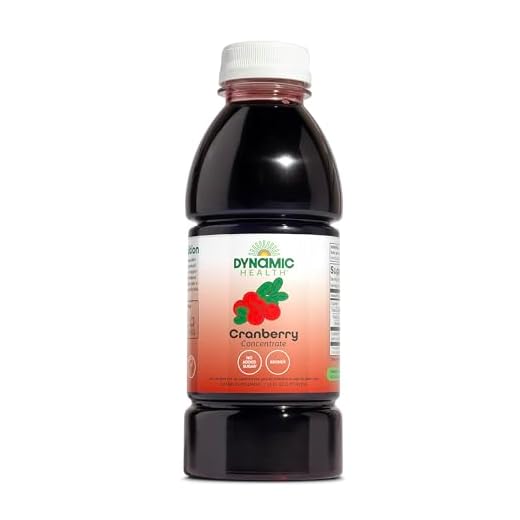 Dynamic Health Pure Cranberry Unsweetened 100% Juice Concentrate, Natural Antioxidant Supplement, No Additives, No Added Sugar, No Preservatives, 16 Servings, 16oz