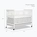 Dream On Me Carson Classic 3-in-1 Convertible Full-Size Baby Crib in White, GreenGuard Gold & BSA, 4 Mattress Heights, Converts to Day & Toddler Bed, Locking Wheels, Classic Nursery Design