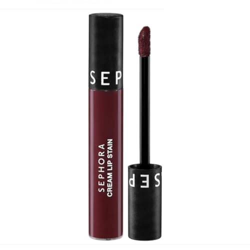 SEPHORA Cream Lip Stain Liquid Matte Lipstick - 134 Plum Madness (Matte Deep Plum Brown) - 0.16 fl oz / 5 mL image 3