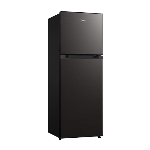 Image of Midea 233 L, 3 Star, Frost Free Convertible 9 in 1 Double Door Refrigerator with real Inverter compressor and Deo Fresh Technology (MDRT359FGI28, Jazz Black)