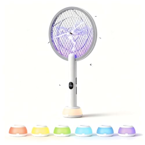 Image of YISSVIC Electric Fly Swatter Bug Zapper Racket Dual Modes