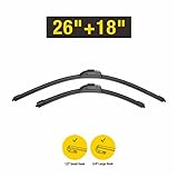 RaidBee Beam Windshield Wiper Blades 26 inch and 18 inch (Set of 2)