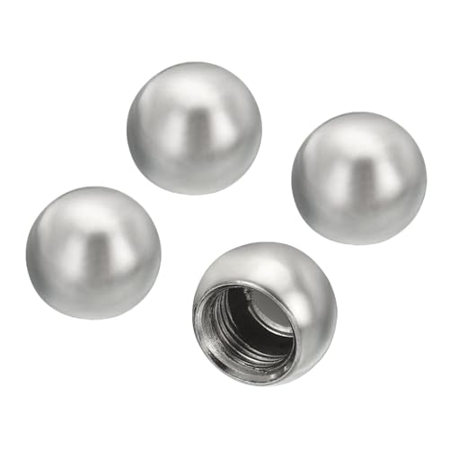 Home and Garden Parts 4pcs M10 Lamp Finial Cap Knob 15mm Lamp Decoration for Lamp Harp Top Silver Tone #CN/251024/07838