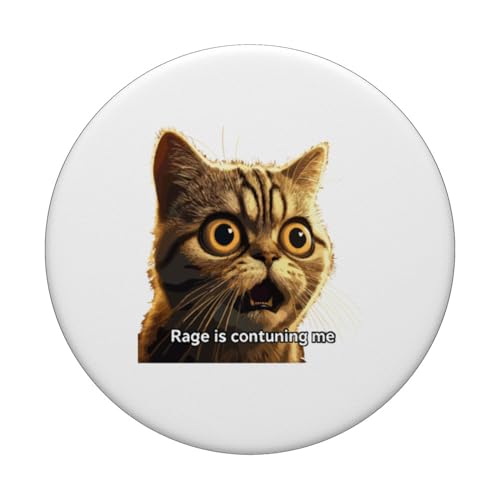 Rage Is Consuming Me Meme Cat Meme Curieusement Specific Memes Joke PopSockets PopGrip Adhésif – vue 3