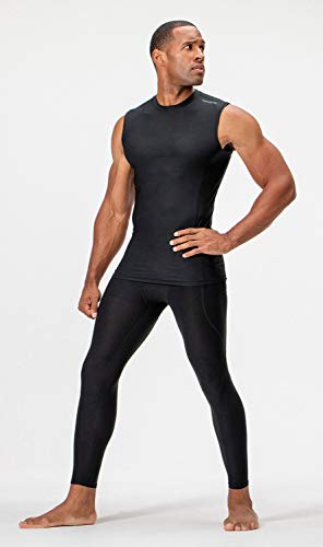 Image of DEVOPS 3 Pack Men's Athletic Compression Shirts Sleeveless