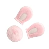 Tsophreniq Coniglietti Orecchie e Coda per Casco Decori Accessori Adesivi per Moto Biciclette Caschi Moto Accessori, B, Taglia unica