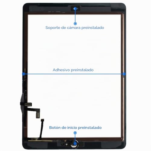 Digitalizador iPad Air 9.7 2013 ensamble táctil de alta sensibilidad con kit reparador 2
