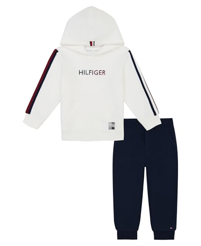 Image of Tommy Hilfiger Baby Boys' 2-piece Fleece Set, Sweatshirt and Jogger Sweatpant