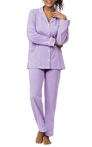 PajamaGram Womens Pajamas Ultra Soft - Cute Pajamas for Women, Lavender, M, 8-10 by PajamaGram - Image 2