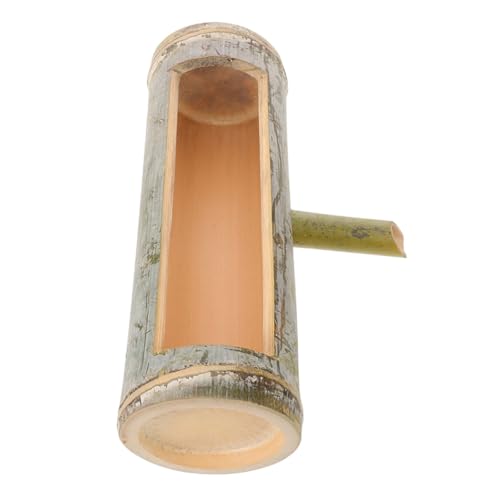 GALPADA Fontaine Japonaise Extérieure en Bambou Naturel Fait Main, Accessoire Zen pour Jardin et...
