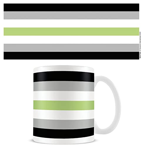 Pyramid International Agender Flag Mug (One Size) (White/Black/Grey/Green)