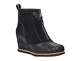 UGG Women's Reggie Fashion Boot, Black Leather, 8.5