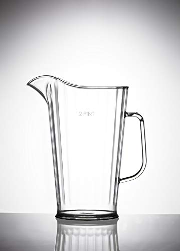 Virtually Unbreakable Polycarbonate Jugs Elite 2 Pint Jug CE @ 2 Pint Pack of 4